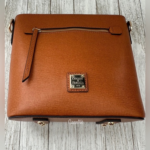 Saffiano Zip Crossbody Convertible Handbag - Picture 10 of 15